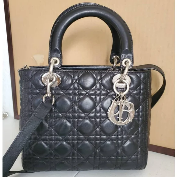 CHRISTIAN DIOR Cannage Lady Dior Bag - Picture 2 of 12